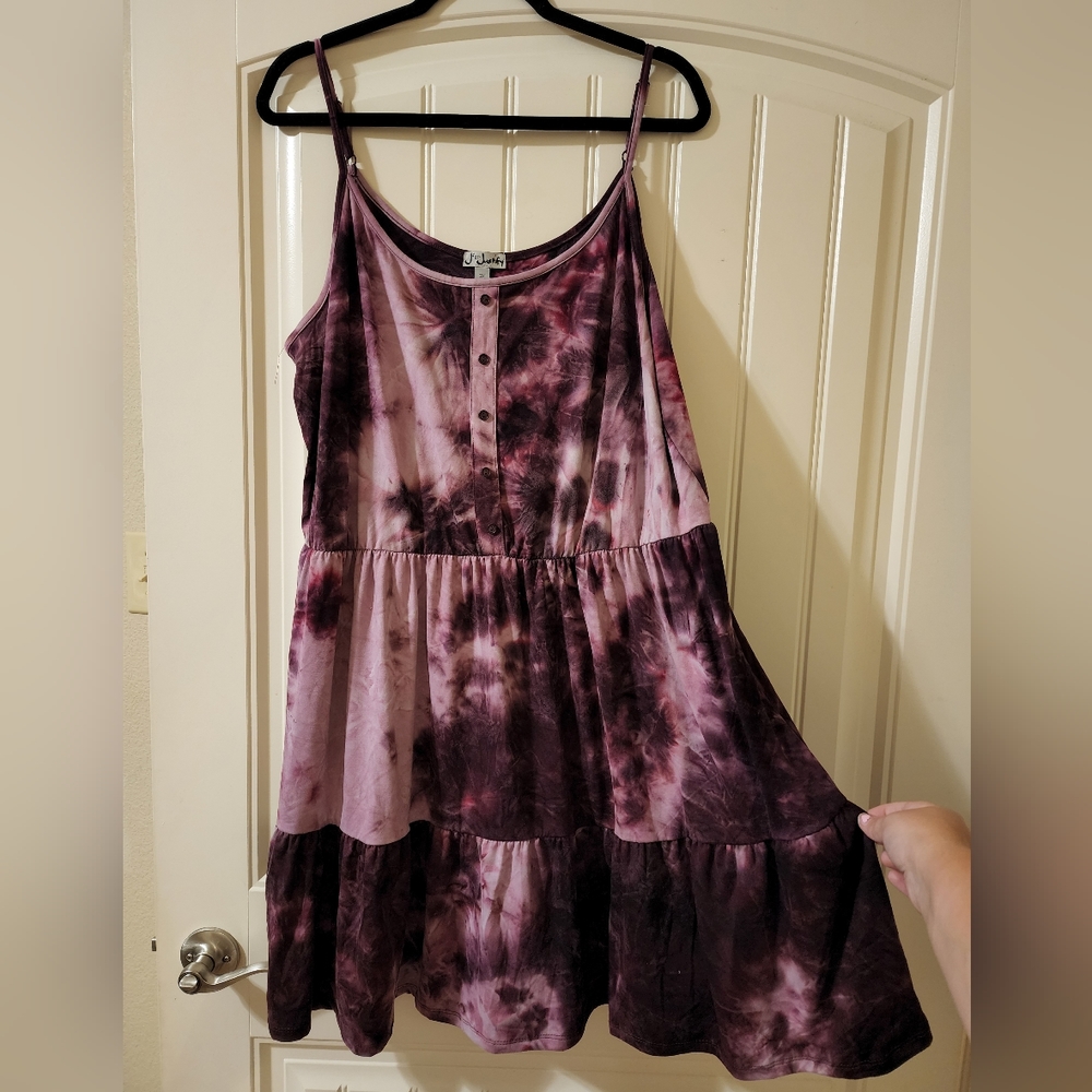 Tie Dye Spaghetti Strap Dress